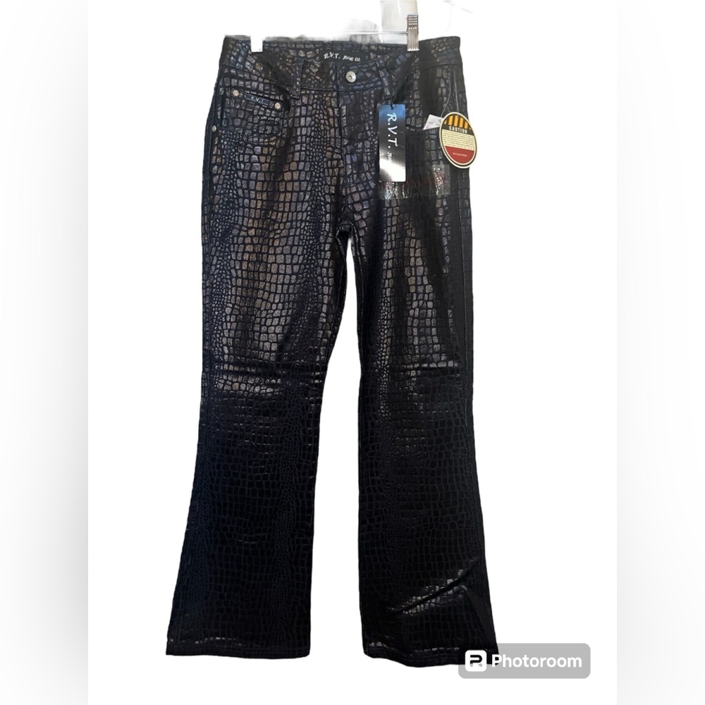 RVT Blue Reptile skin Jeans